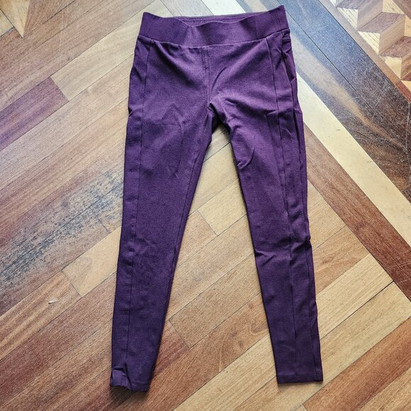 LOFT Deep Purple Leggings Size Small - Picture 3 of 13